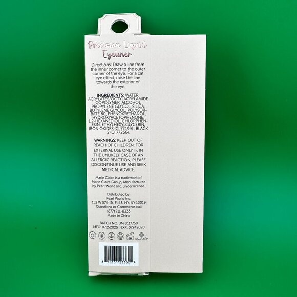 MARIE CLAIRE PRECISION LIQUID EYELINER JET BLACK, 3mL/0.1 fl. Oz EXP: 07/24/2028 - Picture 2 of 3